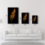 Wallity Pintura Decorativa de Vidrio Templado 46 x 72 cm Multicolor